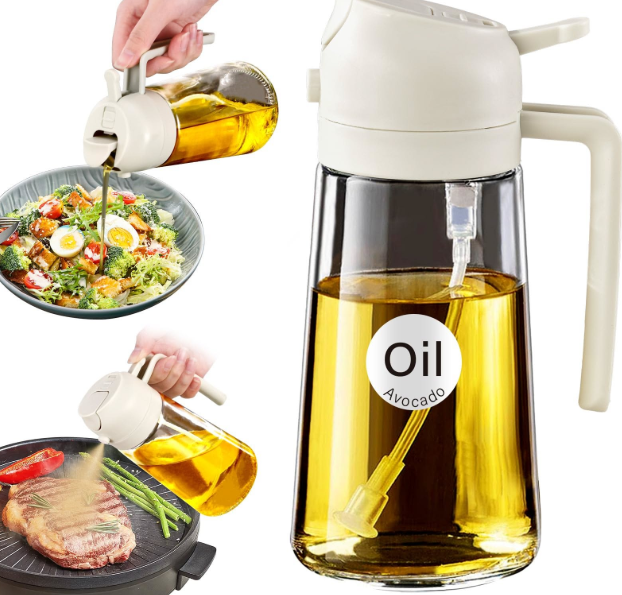 Fryer Kitchen Oil Sprayer for Cooking, BBQ, Grilling, Roasting, Baking, Salad Dressing & Daily Kitchen Use