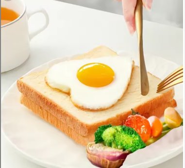 5 Pcs Stainless Steel Egg Mold Set, Non-Stick Fried Egg Ring & Egg Shaper, Pancake Mold, Omelette Mould